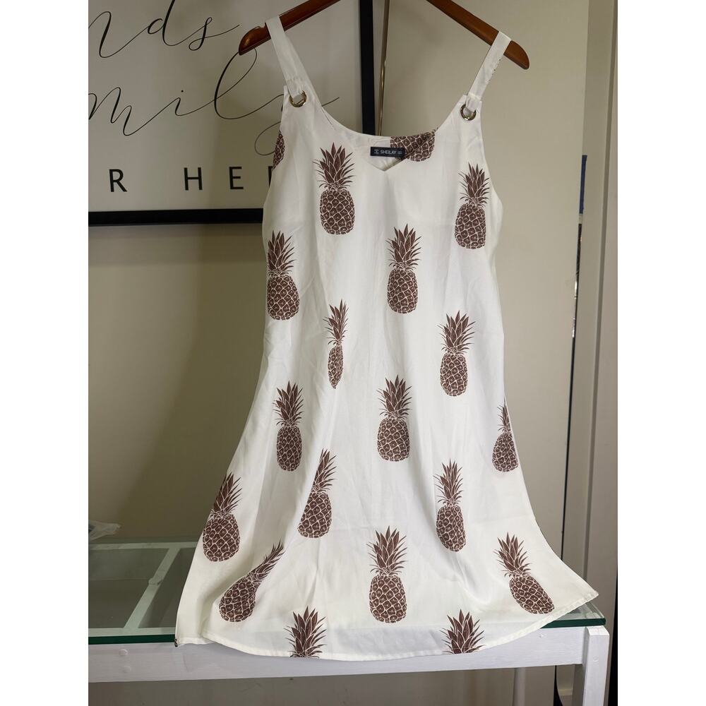 SHEILAY Pineapple Print Sundress - NWT